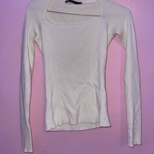 The Limited; Rib Long Sleeve Shirt